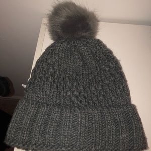 Gray winter hat